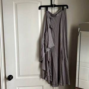 Bohemian Midi Wrap Skirt